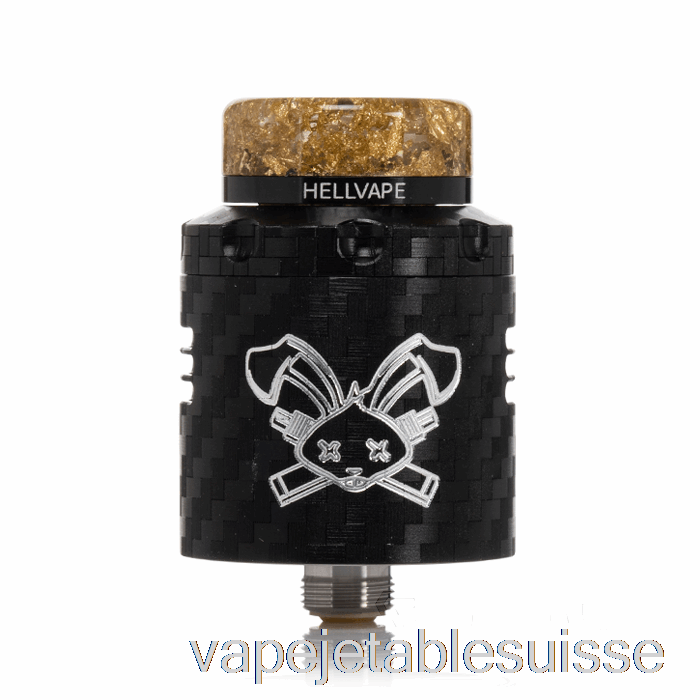 Vape Suisse Hellvape Lapin Mort V3 24mm Rda Fibre De Carbone Noir